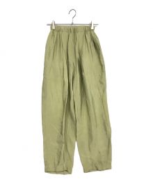 TODAYFUL（トゥデイフル）の古着「Satin Easy Pants」｜黄緑