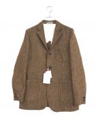 BEAMSビームス）の古着「3B Jacket Harris Tweed」｜ブラウン