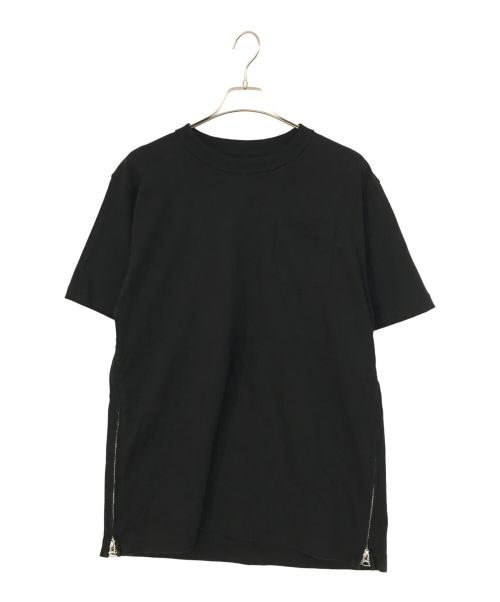 sacai（サカイ）sacai (サカイ) Zip T-shirts/ジップTee ブラック サイズ:4の古着・服飾アイテム