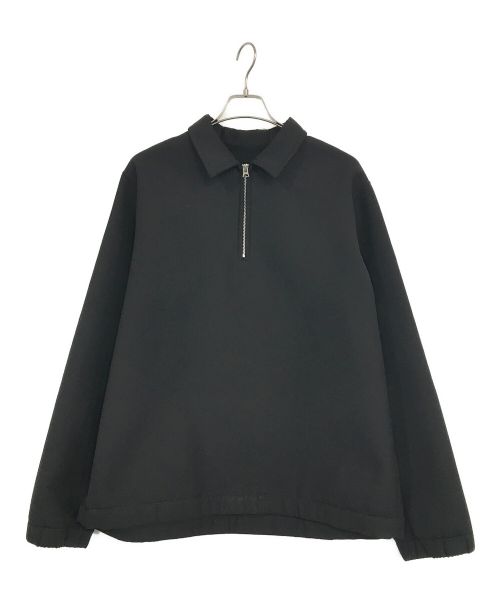 sacai（サカイ）sacai (サカイ) Suiting Bonding Pullover/ハーフジップボンディングプルオーバー ブラック サイズ:3の古着・服飾アイテム