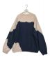 NOMA t.d. (ノーマティーディー) Hand Dyed Twist Sweat ベージュ×ネイビー サイズ:4：7000円