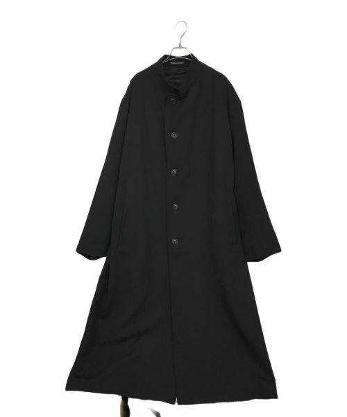 Yohji Yamamoto pour homme（ヨウジヤマモト プールオム）Yohji Yamamoto pour homme (ヨウジヤマモト プールオム) ARMY GABARDINE K-STAND COLLAR COAT. ブラック サイズ:1の古着・服飾アイテム