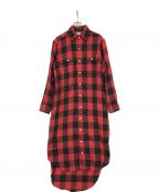 MADISON BLUE×WOOLRICHマディソンブルー×ウールリッチ）の古着「Rich’s Buffalo / Plaid Hampton One-Peace」｜レッド