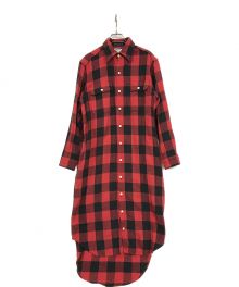 MADISON BLUE×WOOLRICH（マディソンブルー×ウールリッチ）の古着「Rich’s Buffalo / Plaid Hampton One-Peace」｜レッド