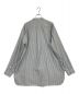 leno (リノ) BAND COLLAR SHIRT STRIPE/ストライプバンドカラーシャツ グレー サイズ:3：7000円