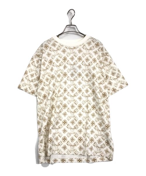 LOUIS VUITTON（ルイ ヴィトン）LOUIS VUITTON (ルイ ヴィトン) モノグラム総柄プリントTシャツ ベージュ サイズ:L 未使用品の古着・服飾アイテム