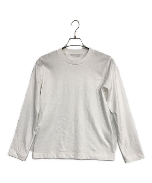 ATON（エイトン）ATON (エイトン) 12/- AIR SPINNING | L/S Tシャツ ホワイト サイズ:SIZE 01の古着・服飾アイテム