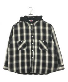 SAINT MICHAEL×The Kid LAROI（セントマイケル）の古着「SHIRT PARKA/CHECK」｜ブラック