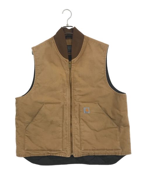 CarHartt（カーハート）CarHartt (カーハート) ダック地ベスト ブラウン サイズ:SIZE XLの古着・服飾アイテム