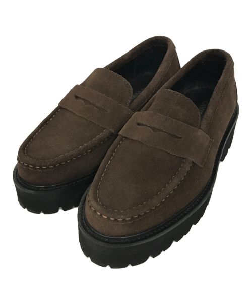 Caminando（カミナンド）Caminando (カミナンド) SUEDE LOAFER ブラウン サイズ:36の古着・服飾アイテム