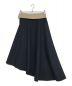 THE RERACS (ザ リラクス) RERACS WAIST FLAP ASYMMETRY SKIRT ネイビー サイズ:36：17000円