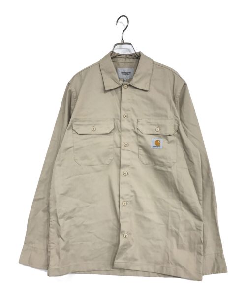 Carhartt WIP（カーハート）CARHARTT WIP (カーハート) L/S MASTER SHIRT ベージュ サイズ:Mの古着・服飾アイテム