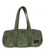 PORTERポーター）の古着「ミニボストンバッグ/TANKER DUFFLE BAG (L)」｜オリーブ