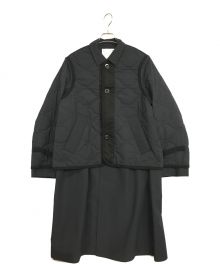 sacai（サカイ）の古着「Rip Stop Quilted Coat」｜ブラック