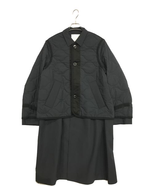 sacai（サカイ）sacai (サカイ) Rip Stop Quilted Coat ブラック サイズ:1の古着・服飾アイテム