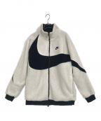 NIKEナイキ）の古着「BIG Swoosh BOA Jacket」｜ネイビー×ホワイト