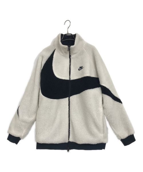 NIKE（ナイキ）NIKE (ナイキ) BIG Swoosh BOA Jacket ネイビー×ホワイト サイズ:SIZE Lの古着・服飾アイテム