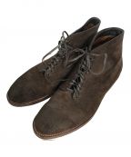 Aldenオールデン）の古着「Leather Soul別注Reverse Chamois Plain Toe Boot」｜ブラウン