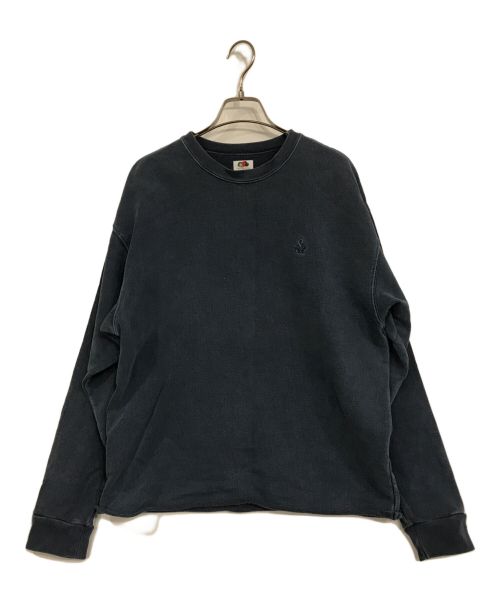 SOPH.（ソフネット）SOPH. (ソフネット) FRUIT OF THE LOOM (フルーツオブザルーム) CUT OFF WIDE CREWNECK SWEAT ブルー サイズ:Sの古着・服飾アイテム