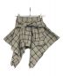 ACLENT（アクレント）の古着「Asymmetry check mini skirt」｜グレー