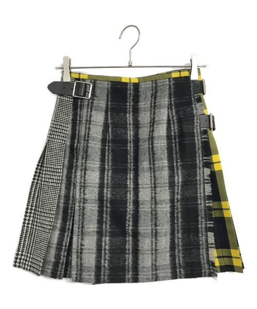 O'NEIL OF DUBLIN（オニールオブダブリン）O'NEIL OF DUBLIN (オニールオブダブリン) 別注Patch Mini Kilt グレー サイズ:36の古着・服飾アイテム