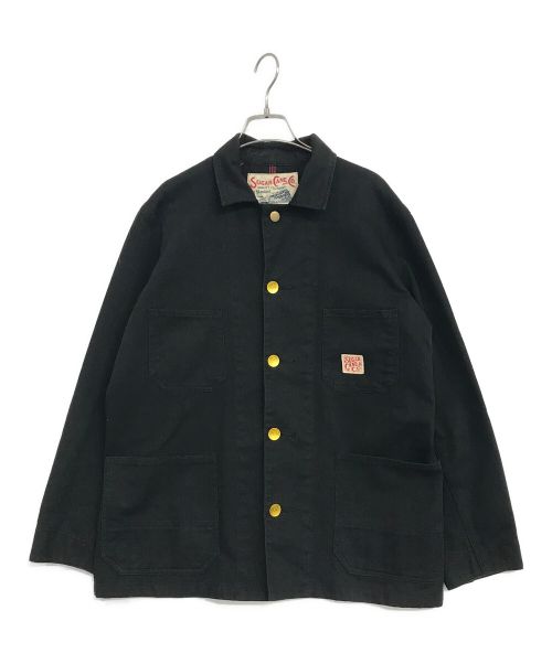 SUGAR CANE（シュガーケーン）SUGAR CANE (シュガーケーン) カバーオール ブラック サイズ:38の古着・服飾アイテム