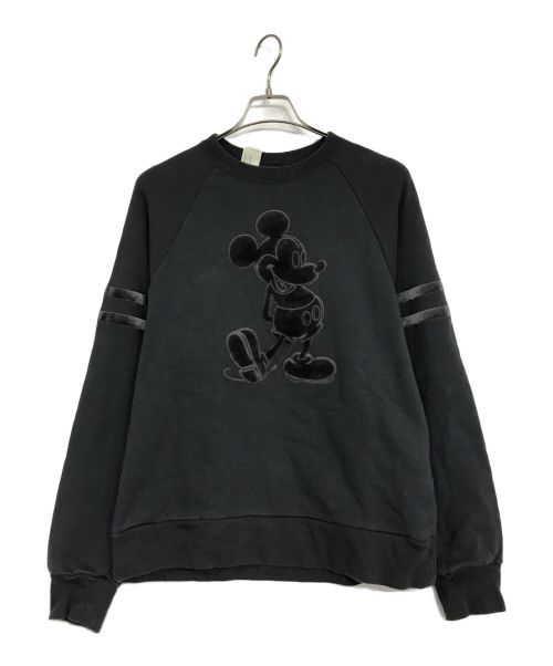 N.HOOLYWOOD（エヌ ハリウッド）N.HOOLYWOOD (エヌ ハリウッド) Mickey Mouse SWEATSHIRT ブラック サイズ:36の古着・服飾アイテム