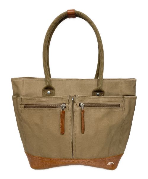 PORTER（ポーター）PORTER (ポーター) FIELD  TOTE BAG ブラウンの古着・服飾アイテム