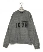 DSQUARED2ディースクエアード）の古着「ICON spray sweat」｜グレー