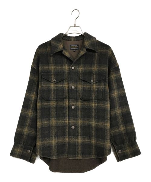 PENDLETON（ペンドルトン）PENDLETON (ペンドルトン) ウールシャツジャケット ブラウン サイズ:Sの古着・服飾アイテム