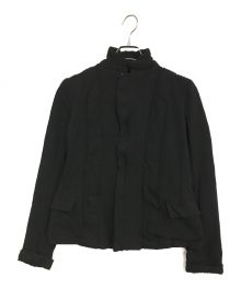 ROBE DE CHAMBRE COMME DES GARCONS（ローブドシャンブル コムデギャルソン）の古着「縮絨ジップアップジャケット」｜ブラック