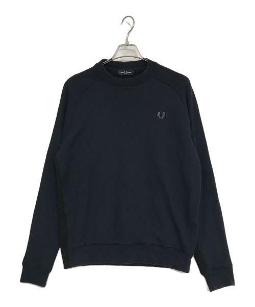 FRED PERRY（フレッドペリー）FRED PERRY (フレッドペリー) 前後切替スウェット ネイビー×ブラック サイズ:Mの古着・服飾アイテム