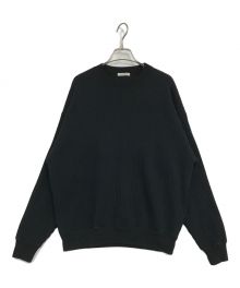 UNIVERSAL PRODUCTS.（ユニバーサルプロダクツ）の古着「ACCORDION RIB CREW NECK」｜ブラック