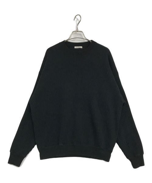 UNIVERSAL PRODUCTS.（ユニバーサルプロダクツ）UNIVERSAL PRODUCTS. (ユニバーサルプロダクツ) ACCORDION RIB CREW NECK ブラック サイズ:2の古着・服飾アイテム