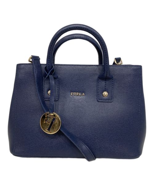 FURLA（フルラ）FURLA (フルラ) リンダミニ2WAYバッグ ネイビーの古着・服飾アイテム