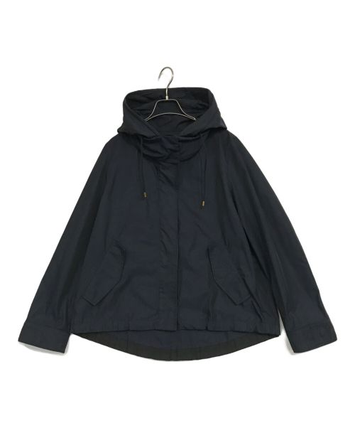 icB（アイシービー）icB (アイシービー) Reverse Twill ショートブルゾン ネイビー サイズ:40の古着・服飾アイテム