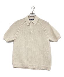 FRED PERRY（フレッドペリー）の古着「ニットポロシャツ」｜アイボリー