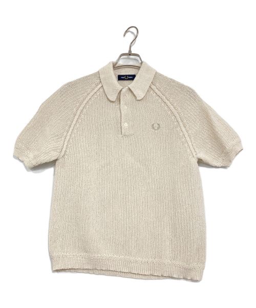 FRED PERRY（フレッドペリー）FRED PERRY (フレッドペリー) ニットポロシャツ アイボリー サイズ:Mの古着・服飾アイテム