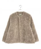 heliopoleエリオポール）の古着「ECO FUR JACKET」｜ベージュ