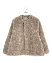 heliopole（エリオポール）の古着「ECO FUR JACKET」｜ベージュ