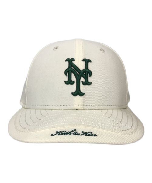 New Era（ニューエラ）New Era (ニューエラ) KITH (キス) キャップ　59FIFTY ホワイト サイズ:7　5/8の古着・服飾アイテム