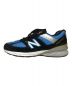 NEW BALANCE (ニューバランス) スニーカー ブラック×ブルー サイズ:27.5：10000円