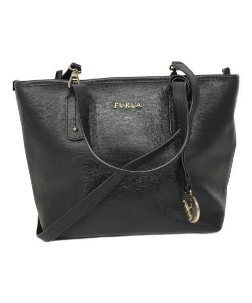 FURLA（フルラ）FURLA (フルラ) 2WAYバッグ ブラックの古着・服飾アイテム