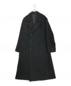 Yohji Yamamoto pour hommeヨウジヤマモト プールオム）の古着「AIRY MOSSER BASIC CUTTING COAT」｜ブラック