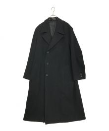 Yohji Yamamoto pour homme（ヨウジヤマモト プールオム）の古着「AIRY MOSSER BASIC CUTTING COAT」｜ブラック