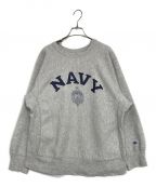 Champion REVERSE WEAVEチャンピオン リバース ウィーブ）の古着「US NAVYクルーネックスウェット」｜グレー