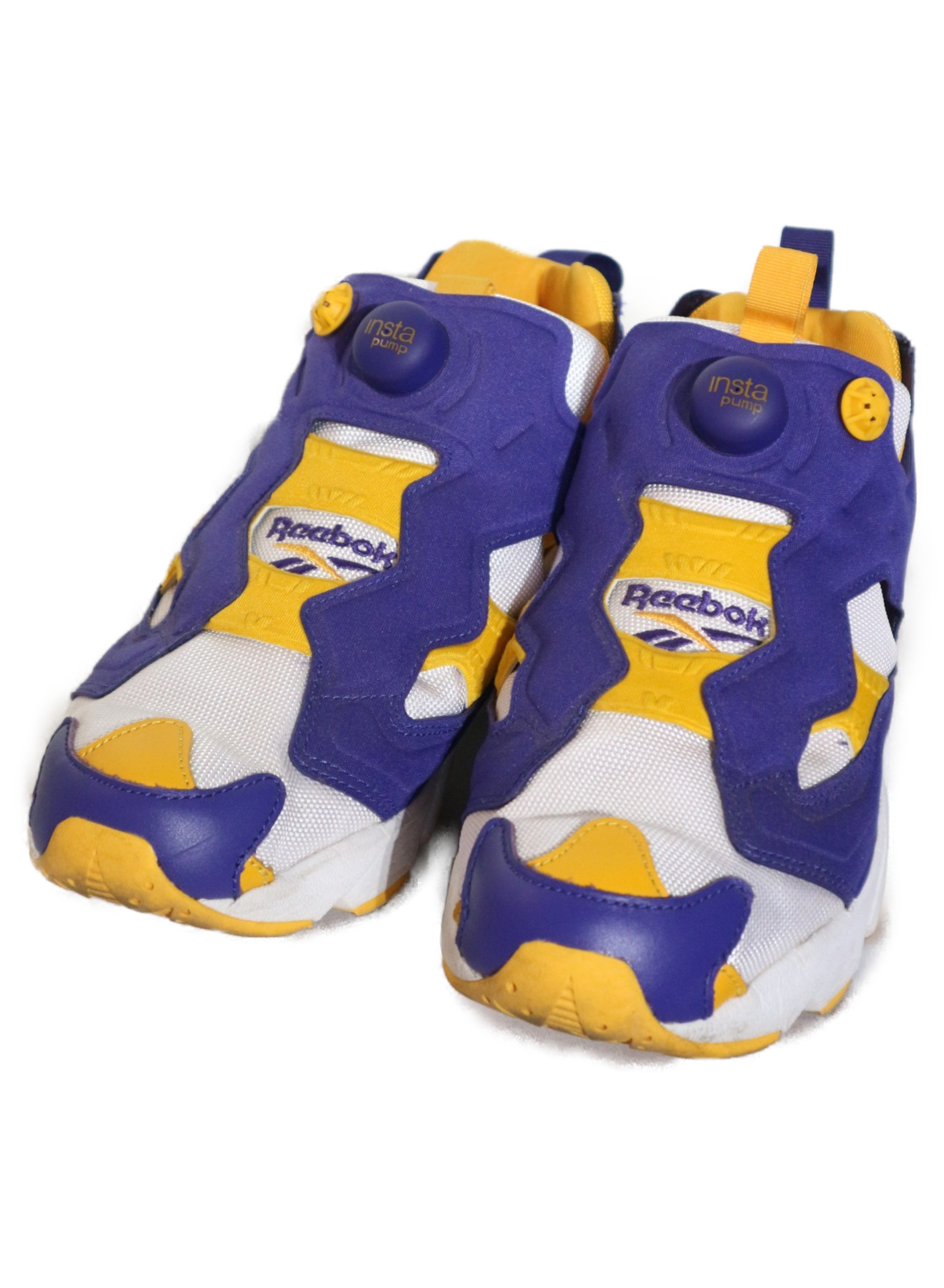 中古 古着通販 Reebok リーボック Instapump Fury Og ポンプフューリーog ネイビー イエロー サイズ 26 5cm Dv91 レイカースカラー ブランド 古着通販 トレファク公式 Trefac Fashion