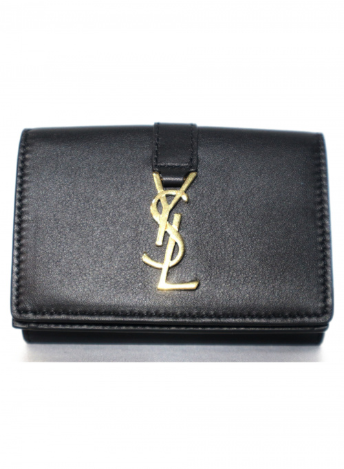 中古 古着通販 Saint Laurent Paris サンローランパリ タイニーウォレット ブラック コンパクト財布 Yslロゴミニウォレット ブランド 古着通販 トレファク公式 Trefac Fashion