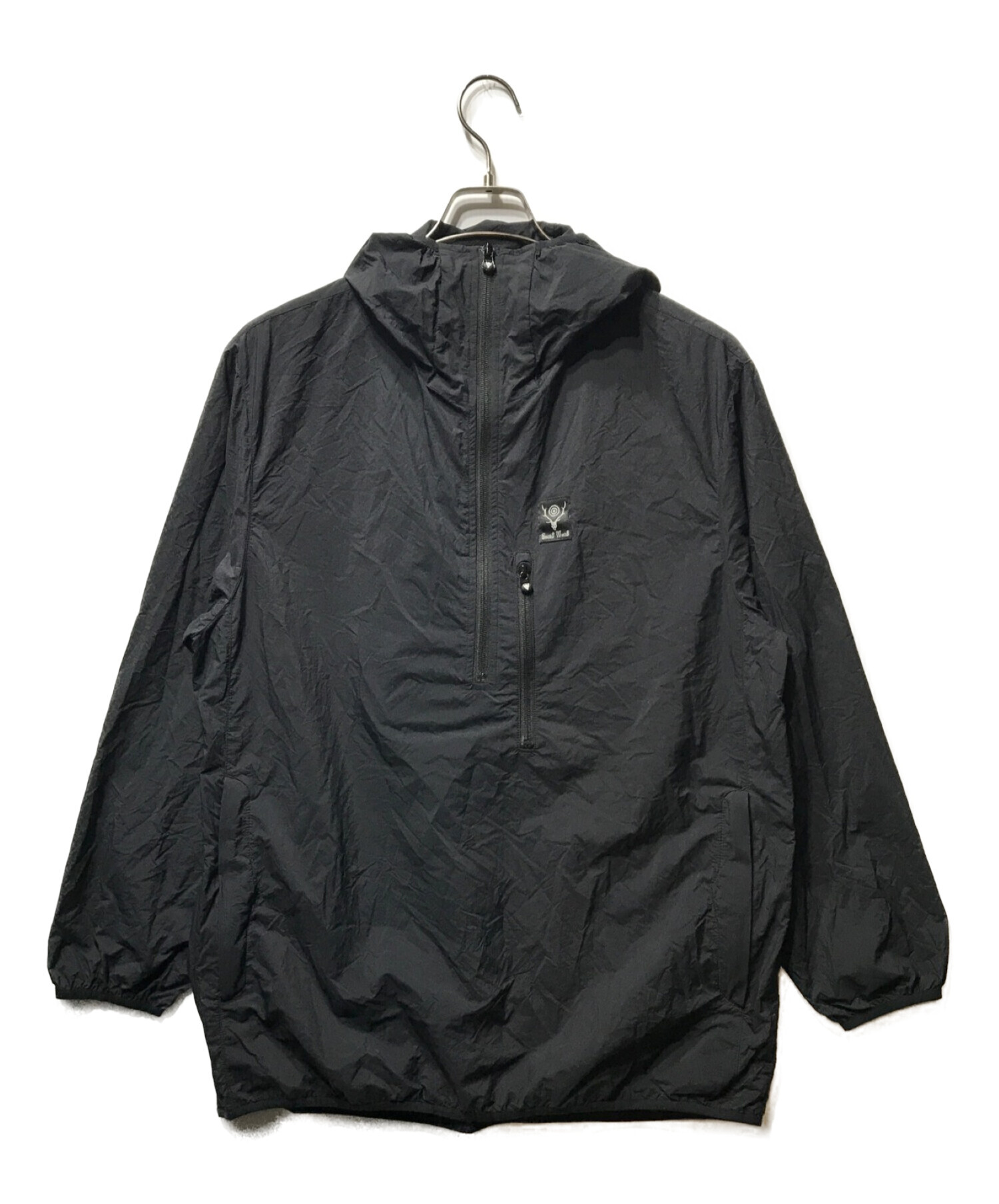 South2 West8 (サウスツーウエストエイト) 22SS Packable Parka パッカブルパーカー ジャケット ブラック サイズ:L