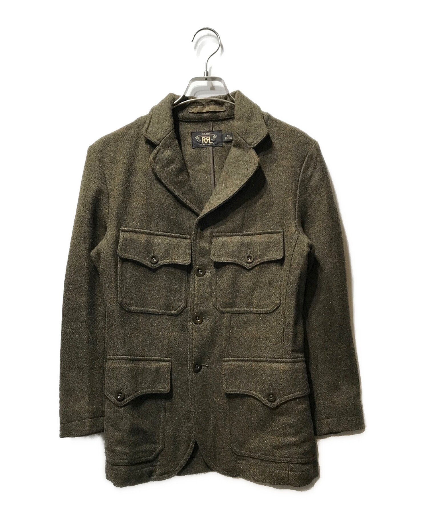 RRL (ダブルアールエル) ウール ハンティング ジャケット グリーン サイズ:XS